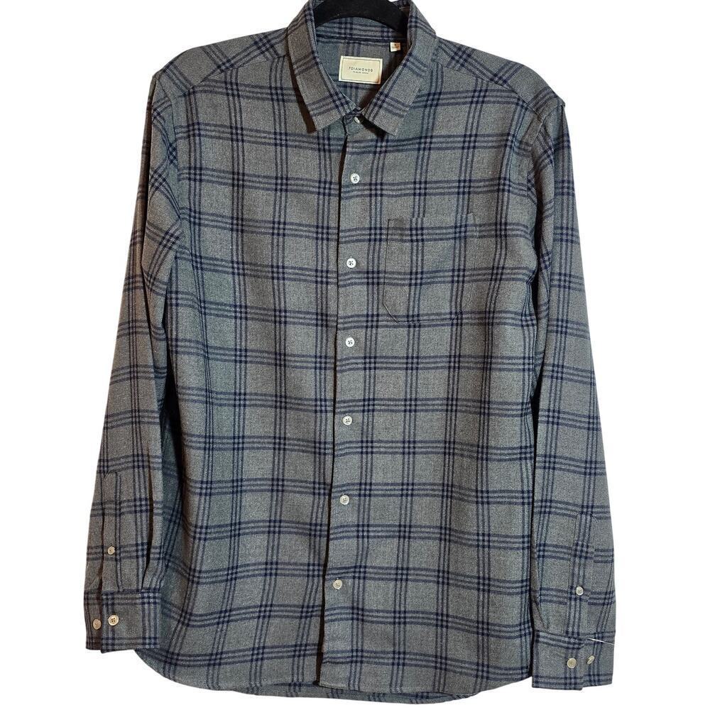 7Diamonds Generation Plaid Button Up Down Shirt Men's Size Small Rugged Outdoor